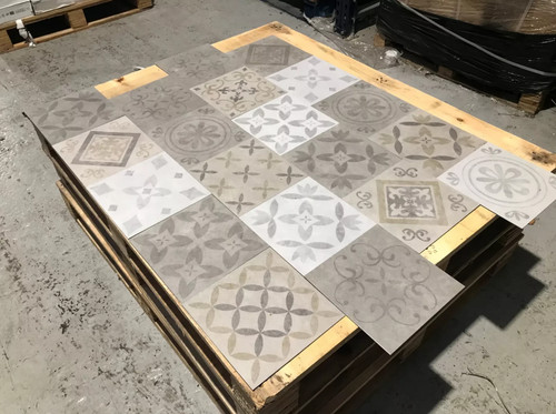 Victorian pattern floor tiles - pattern,