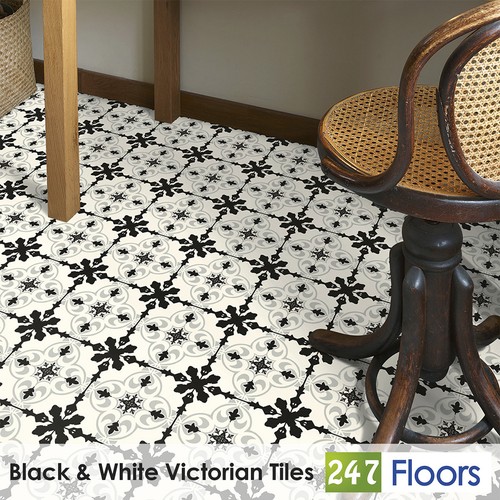Black white victorian - black,